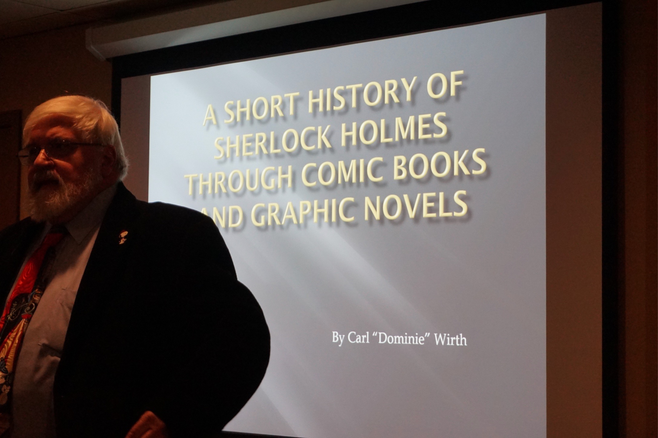 Carl Wirth giving a presentation